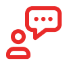 Icon depicting user feedback