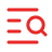Icon of a magnifier over text