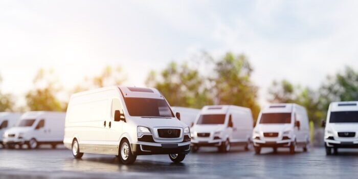 Transportation,Van,And,Fleet,Of,Cargo,Trucks,Courier,Service.,Transport,